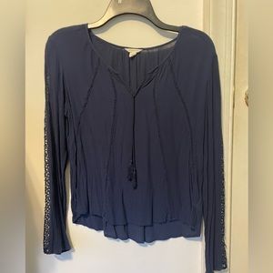 Aéropostale Navy Blue Longsleeve Top